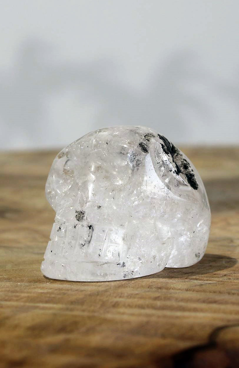 Black Tibetan Quartz Skull AA